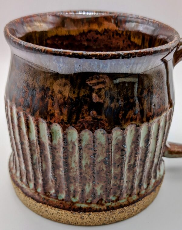 Handmade Ceramic Mug with Carving - Image 2